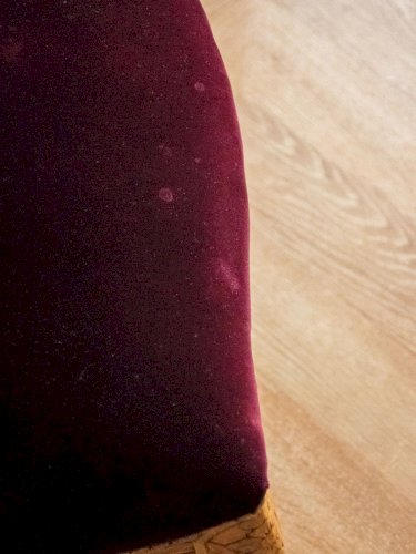 Ernest, le fauteuil en velours violet N°689