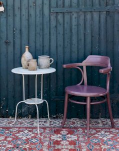 Ernest, the purple wooden armchair No. 131