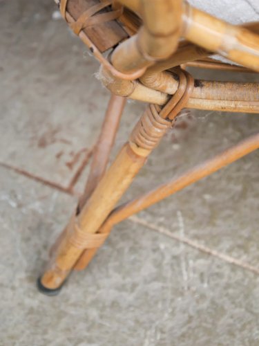 Ernest, le grand fauteuil en rotin clair N°692