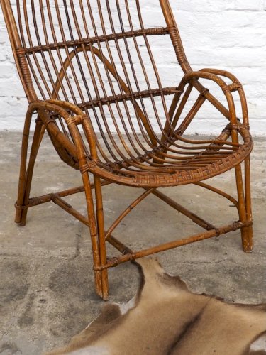 Ernest, le grand fauteuil en rotin N°682