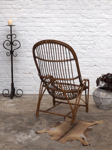 Ernest, le grand fauteuil en rotin N°682