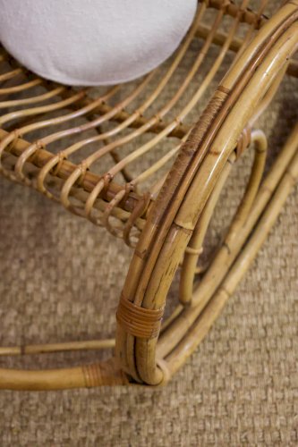 Ernest, le grand rocking-chair en rotin N°640