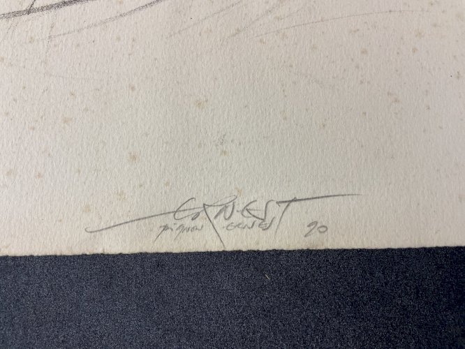 Ernest PIGNON-ERNEST, 1990 lithographie signée et numérotée