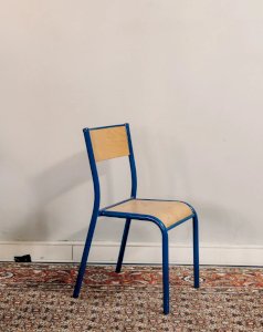 Ernestine, the dark blue children's chair No. 274