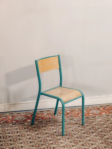 Ernestine, la chaise pour enfant bleue N°272