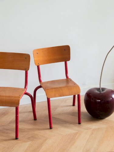 Ernestine, la paire de chaises d'écolier N°240