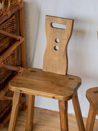 Ernestine, la paire de chaises pour enfant en bois N°271