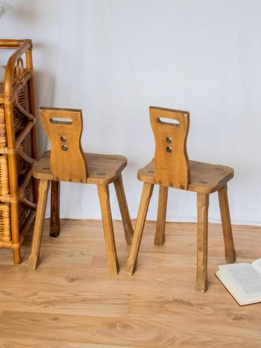 Ernestine, la paire de chaises pour enfant en bois N°271