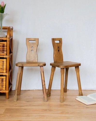Ernestine, la paire de chaises pour enfant en bois N°271