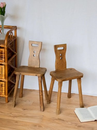 Ernestine, la paire de chaises pour enfant en bois N°271
