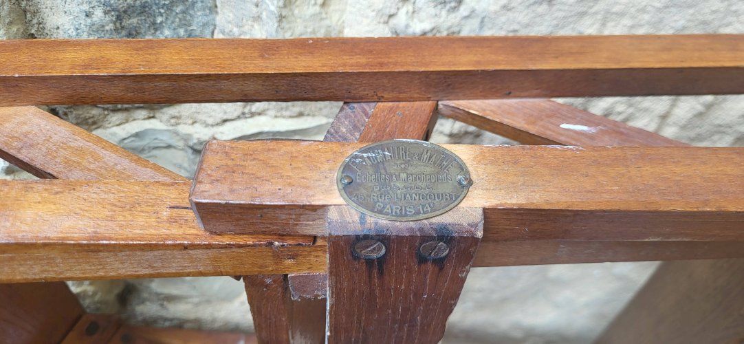 Escabeau de bibliothèque, 8 marches