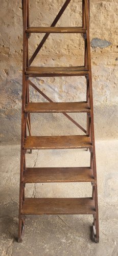 Escabeau de bibliothèque, 8 marches