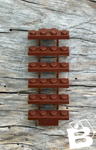 Escalier Lego couleur marron