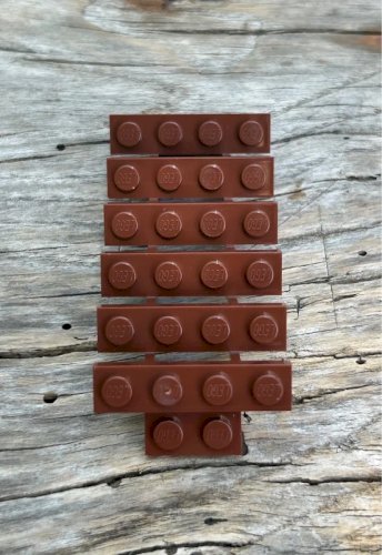 Escalier Lego couleur marron