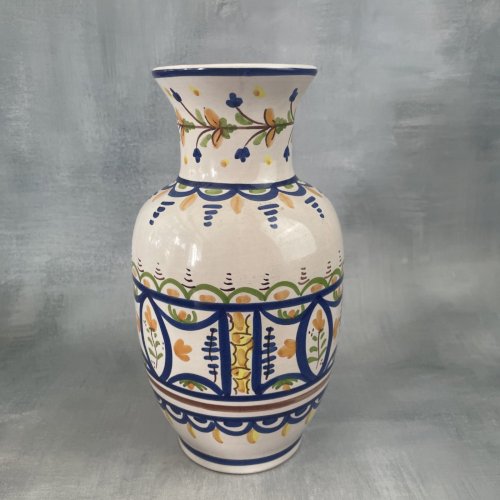 ESPAGNE vase céramique poterie espagnole signé CN CM R. 60 ? à identifier