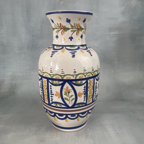 ESPAGNE vase céramique poterie espagnole signé CN CM R. 60 ? à identifier