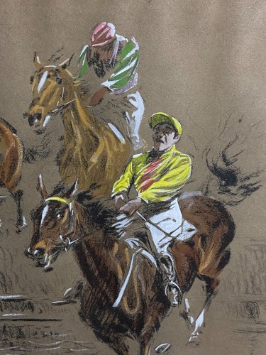 Estampe d'Art Epreuve d'artiste Louis Ferdinand Malespina 1874-1940 Cheval