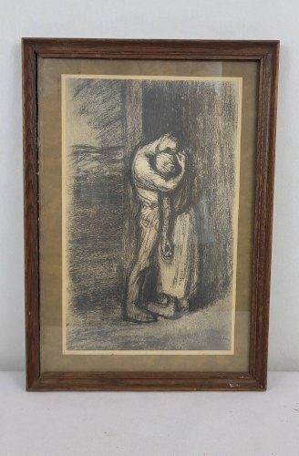Estampe Le Baiser de Steinlen (1859 - 1923)