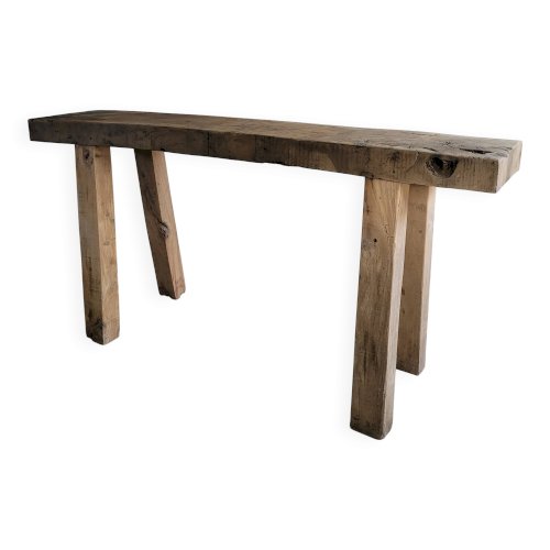 Etabli artisanal en bois massif