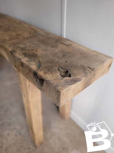 Etabli artisanal en bois massif