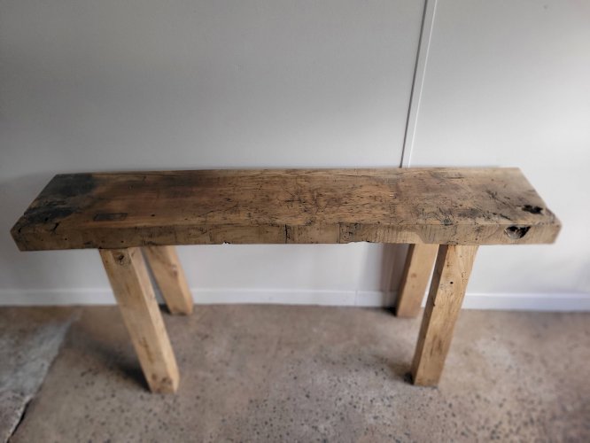 Etabli artisanal en bois massif