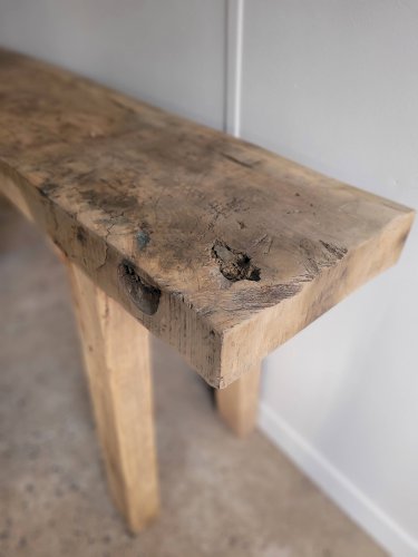 Etabli artisanal en bois massif