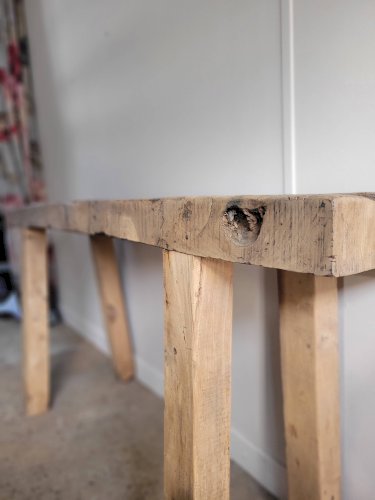 Etabli artisanal en bois massif