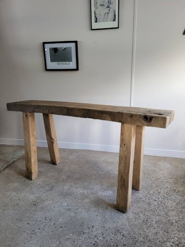 Etabli artisanal en bois massif