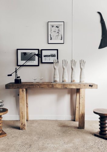 Etabli artisanal en bois massif