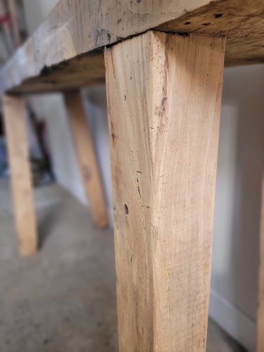 Etabli artisanal en bois massif