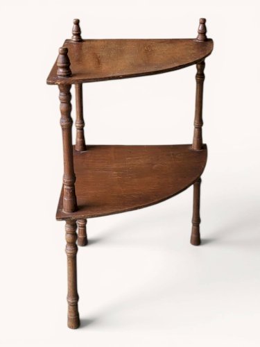 Etagère dangle teinte acajou