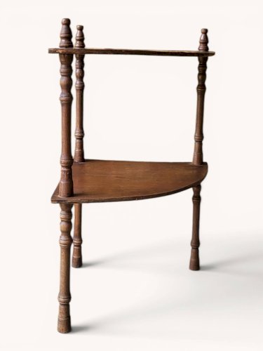Etagère dangle teinte acajou