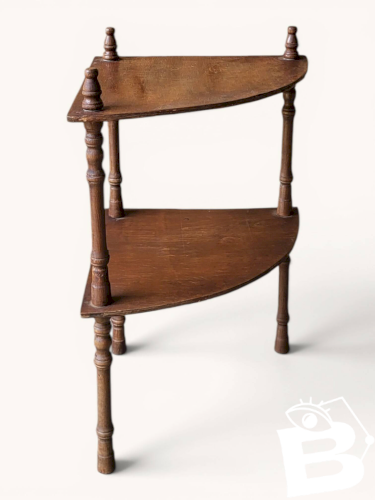 Etagère dangle teinte acajou