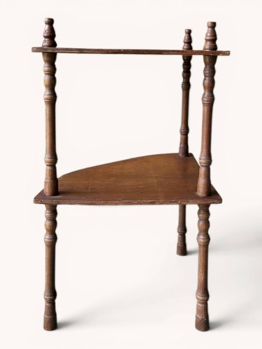 Etagère dangle teinte acajou