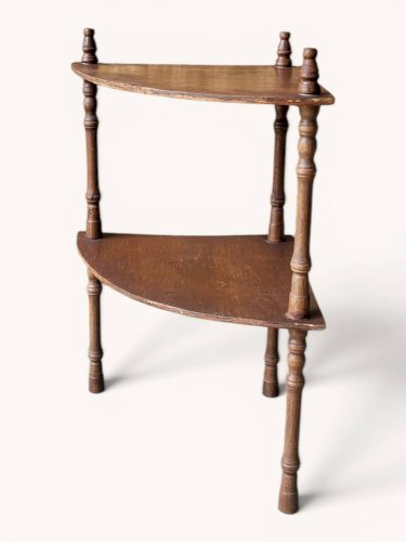 Etagère dangle teinte acajou