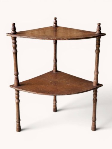 Etagère dangle teinte acajou