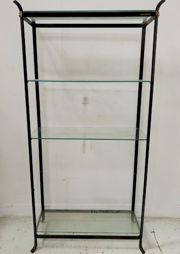 Etagere en fer plat Maison Pierre VANDEL Paris XX siècle