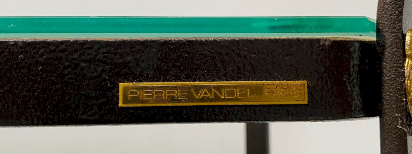 Etagere en fer plat Maison Pierre VANDEL Paris XX siècle