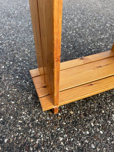 étagère en pin brutaliste 1970