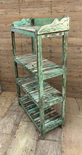 étagère en teck birman avec patine dorigine