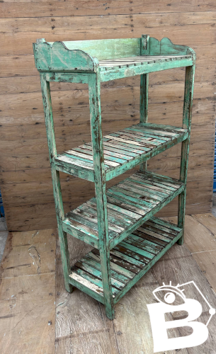 étagère en teck birman avec patine dorigine