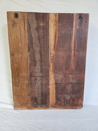 Etagère murale 3 étagères + 4 crochets fonte en bois polychrome