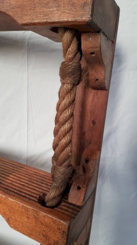Etagère murale 3 niveaux en corde de bateau