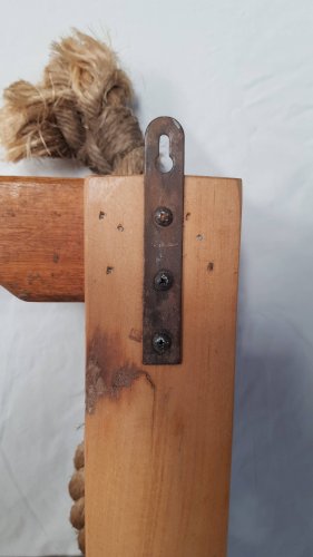 Etagère murale 3 niveaux en corde de bateau