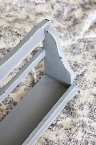 Étagère murale rustique bois gris patiné