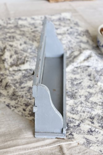 Étagère murale rustique bois gris patiné