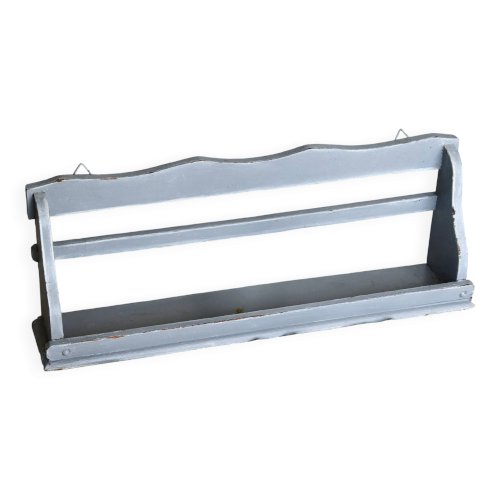 Étagère murale rustique bois gris patiné