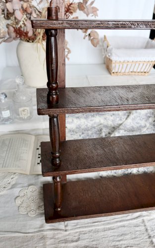 Étagère murale vintage en bois - Fixation murale ou à poser
