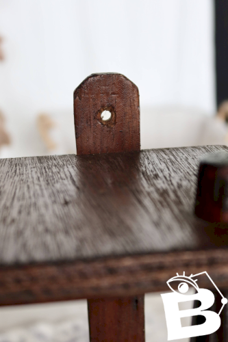 Étagère murale vintage en bois - Fixation murale ou à poser