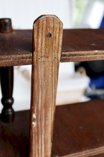 Étagère murale vintage en bois - Fixation murale ou à poser
